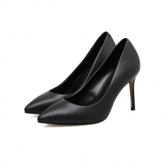 Fashionable Black High Heel Pointed Toe Womens Shoes